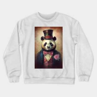 Fancy Pants Panda Bear Crewneck Sweatshirt